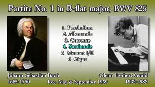 Miniatura de vídeo de "Bach: Partita No. 1, Gould (1959) バッハ パルティータ第1番 グールド"