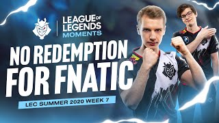 No Redemption for Fnatic | LEC Summer 2020 Week 7 Moments