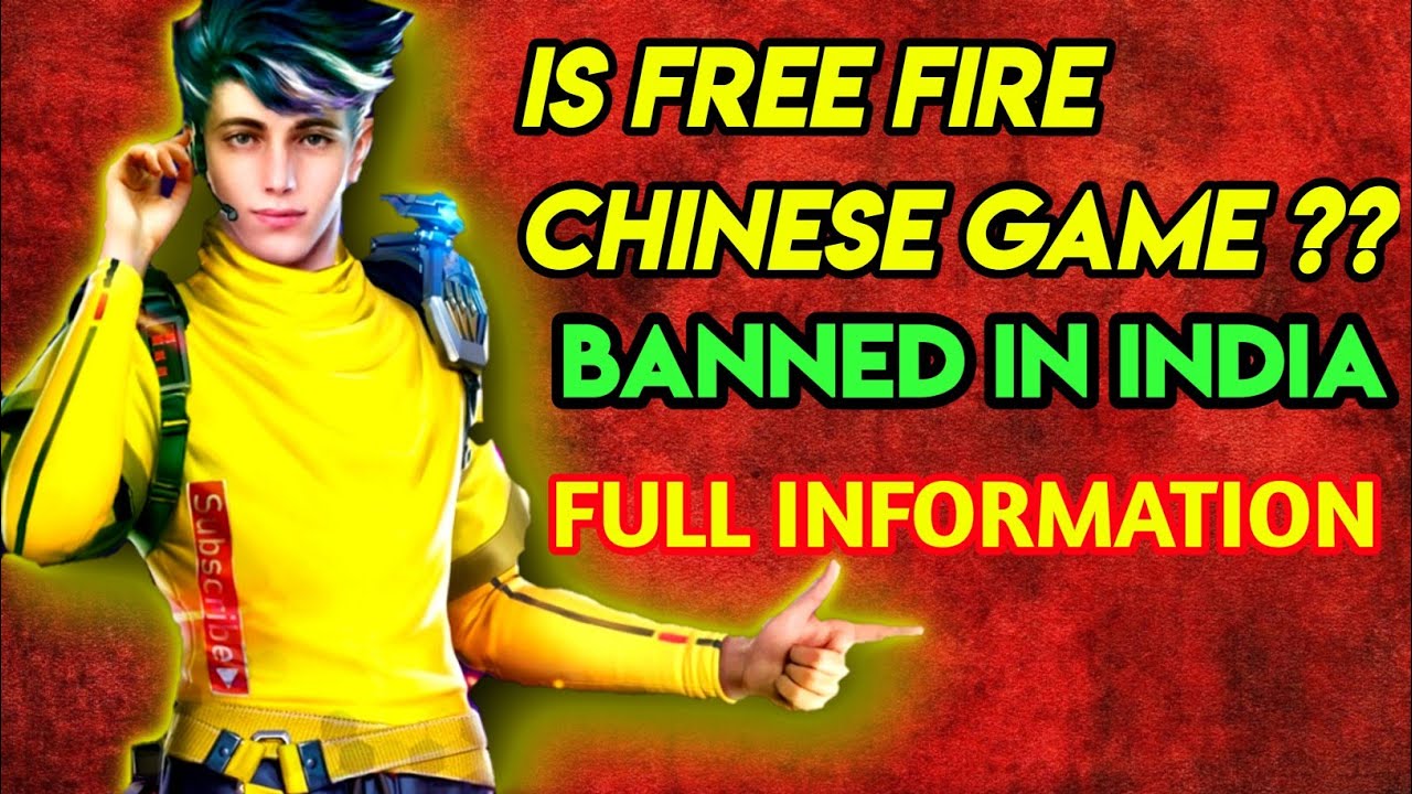 Is Free Fire Chinese Game Free Fire Banned In India Youtube
