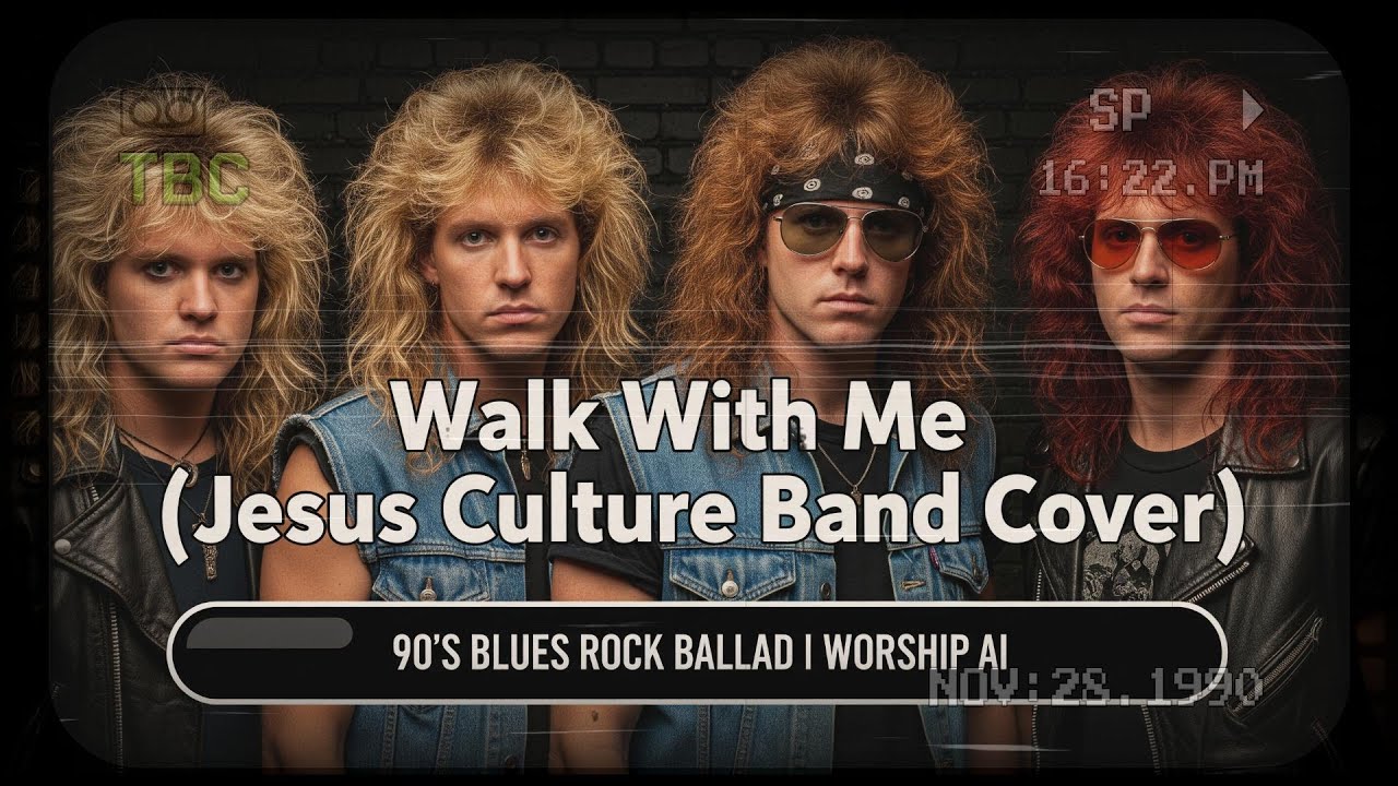 Walk With Me -Jesus Culture Band Cover - 90’s Rock Ballad (Worship AI)