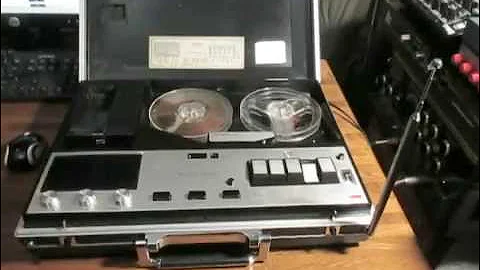 CrownCorder CTW-6350 Briefcase Reel Tape Recorder