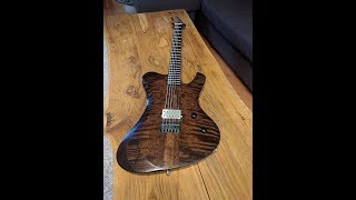 Building a baritone neck-thru guitar.