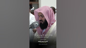تلاوة خاشعة وجميلة  | القارئ: فيصل الفهيد