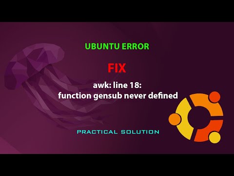 UBUNTU FIX: awk: function gensub never defined