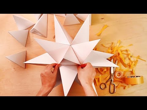 Большой звездчатый додекаэдр многогранник из бумаги, star polyhedron