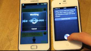 Siri Meets Iris Samsung Galaxy S2 Vs Iphone 4S Voice Technology Apple Vs Android 