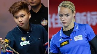 2015 Women 9-Ball WC - C. Centeno vs J. Ouschan With interview after the match