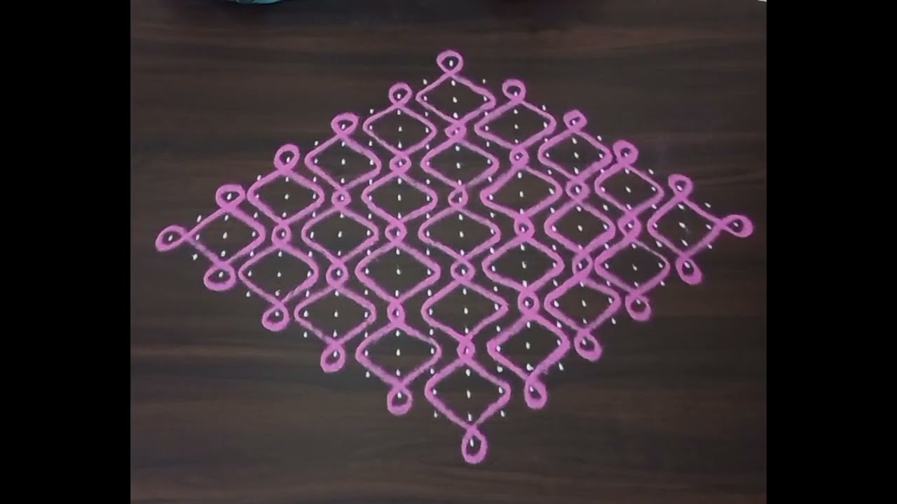 Easy margazhi kolam ll sikku Neli kolam ll Chukkala Muggulu ll மார்கழி கோலம் @jayanthiravikumarart