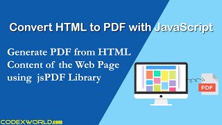 Convert HTML to PDF using JavaScript