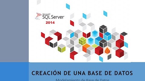 CREAR UNA BASE DE DATOS EN SQL SERVER 2014