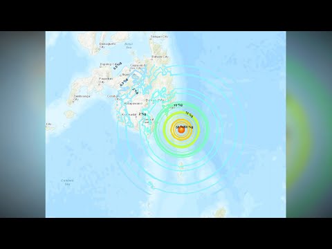 필리핀 남부 민다나오섬 규모 6.9 지진…&quot;쓰나미 위험&quot; / 연합뉴스TV (YonhapnewsTV)