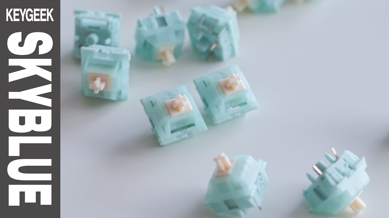 blue sky プルソワン2点 Keygeek Sky Blue(Azure) 天缥轴 - YouTube