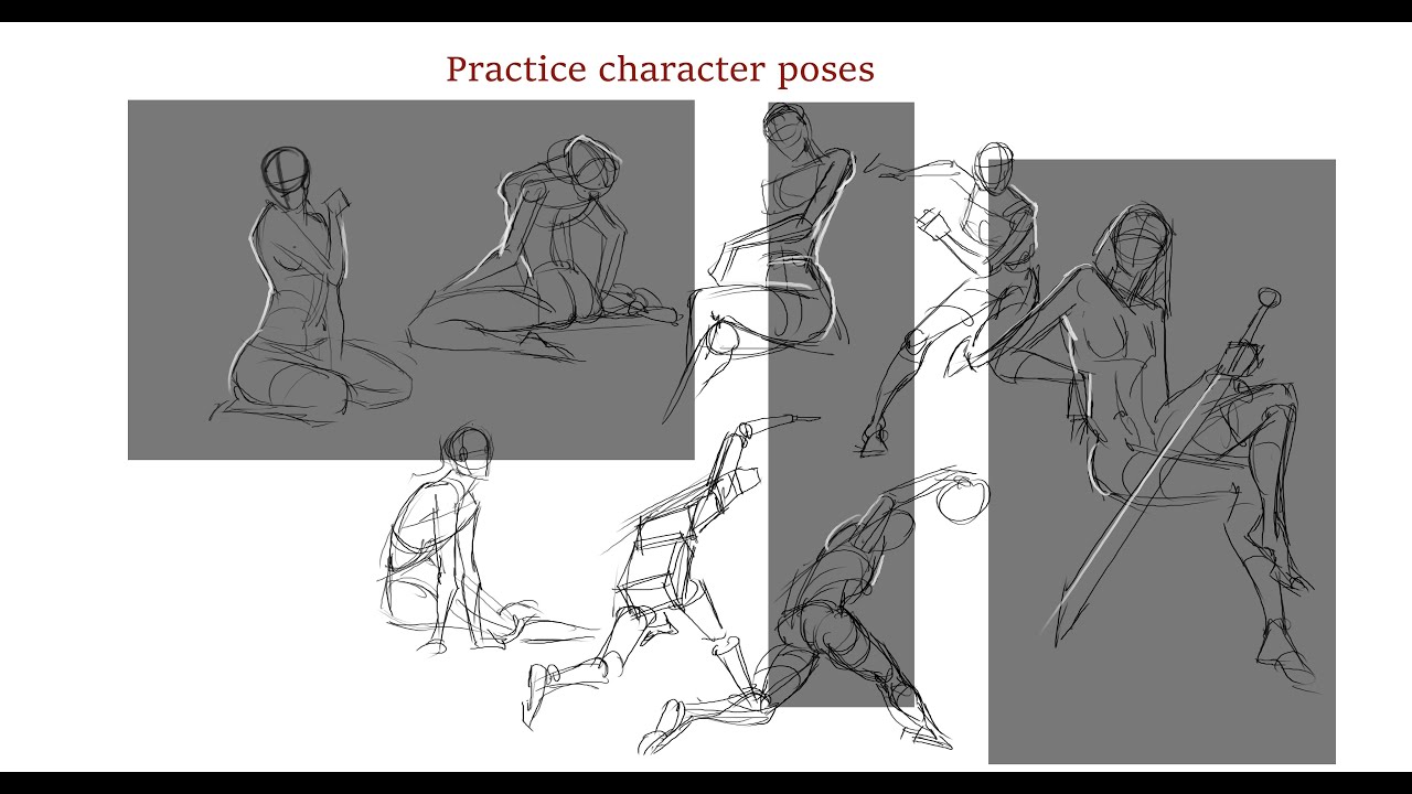 Practice Gesture Drawing - YouTube