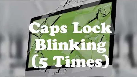 HP 4530s Laptop Caps Lock Blink 5 times and Stuck on Black Screen problem