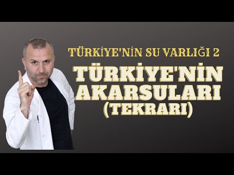 TÜRKİYENİN SU VARLIĞI 2 (TÜRKİYE'NİN AKARSULARI VE GENEL ÖZELLİKLERİ  TEKRAR ) #kpsscoğrafya