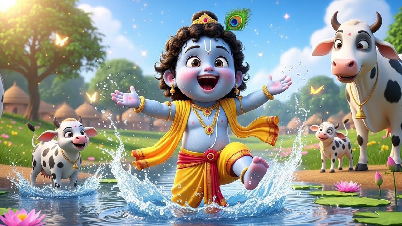छोटी छोटी गैया छोटे छोटे ग्वाल ~ Little Krishna Song ~ Choti Choti Gaiya Chote Chote Gwal 