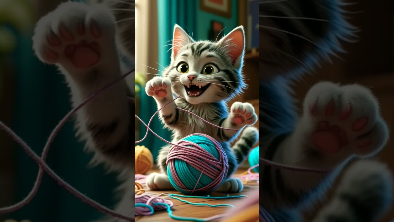 The Adventures of a cute cartoon kitten 🐈😺❤😁✨️