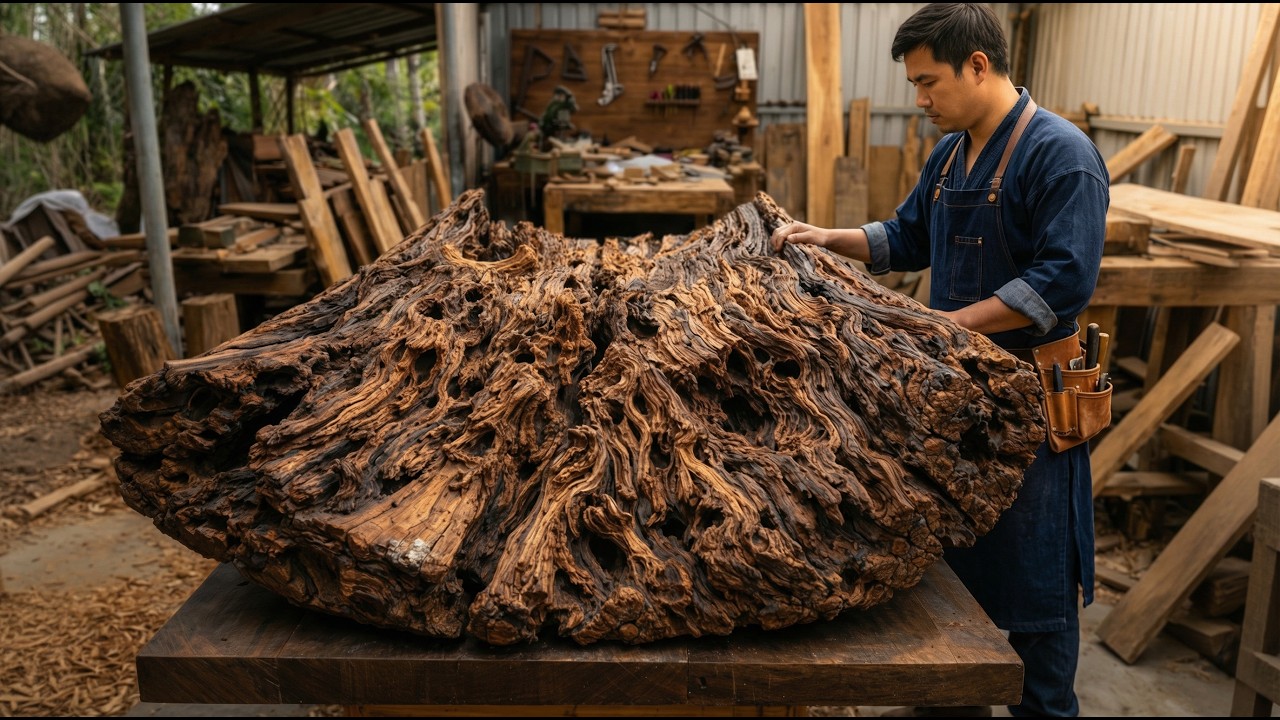 Everyone Mocked This Massive Driftwood… Until They Saw the Final Result