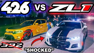 2018 ZL1 Camaro Wanted To RACE My BUILT 392 / 426 STROKER Dodge Charger!