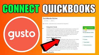 How To Connect Gusto To Quickbooks Online (2026) (Beginners Guide)
