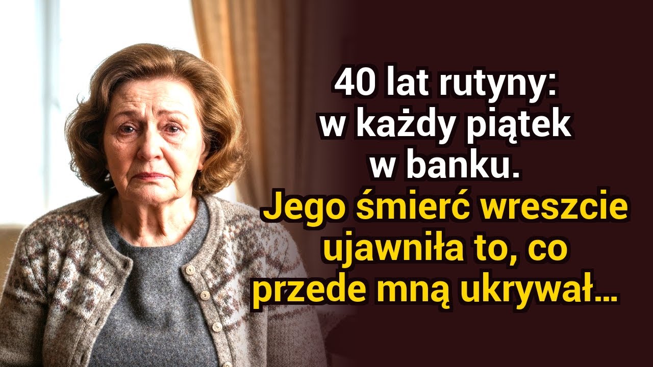 40 lat rutyny w każdy piątek w banku — jego śmierć w końcu ujawniła, co przede mną ukrywał