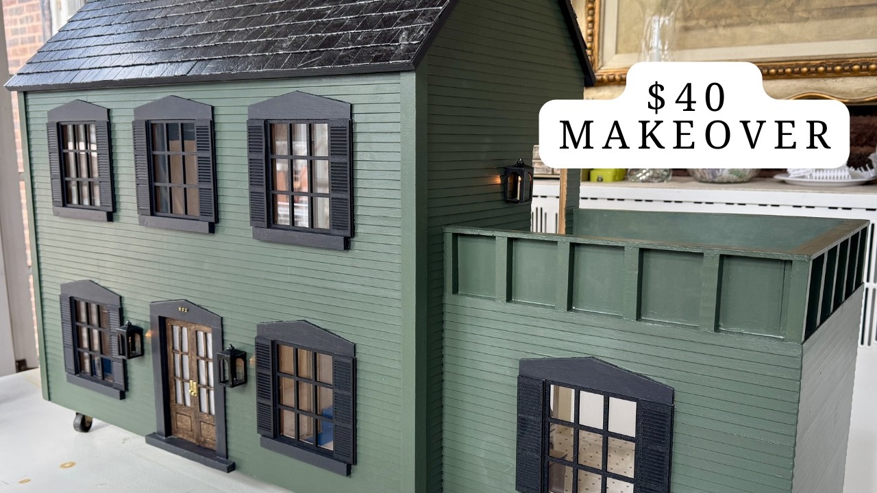 Недорогое преображение кукольного домика: простые обновления экстерьера своими руками.
