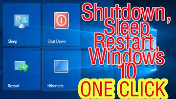 Quickly Shut down with Shortcut in Windows 10 || এক ক্লিকে কম্পিউটার বন্ধ রিস্টার্ট স্লিপ করুন