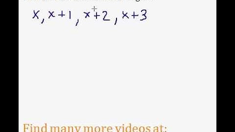 CONSECUTIVE INTEGERS Word Problems (Algebra 1) - #3