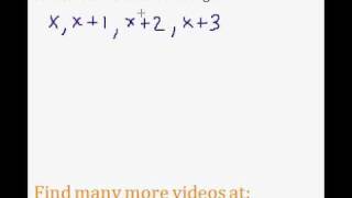 CONSECUTIVE INTEGERS Word Problems (Algebra 1) - #3