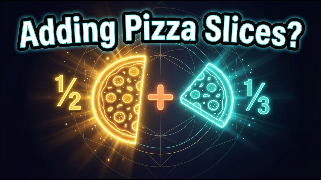 Why 1/2 + 1/3 is NOT 2/5 - Adding & Subtracting Fractions Visualized