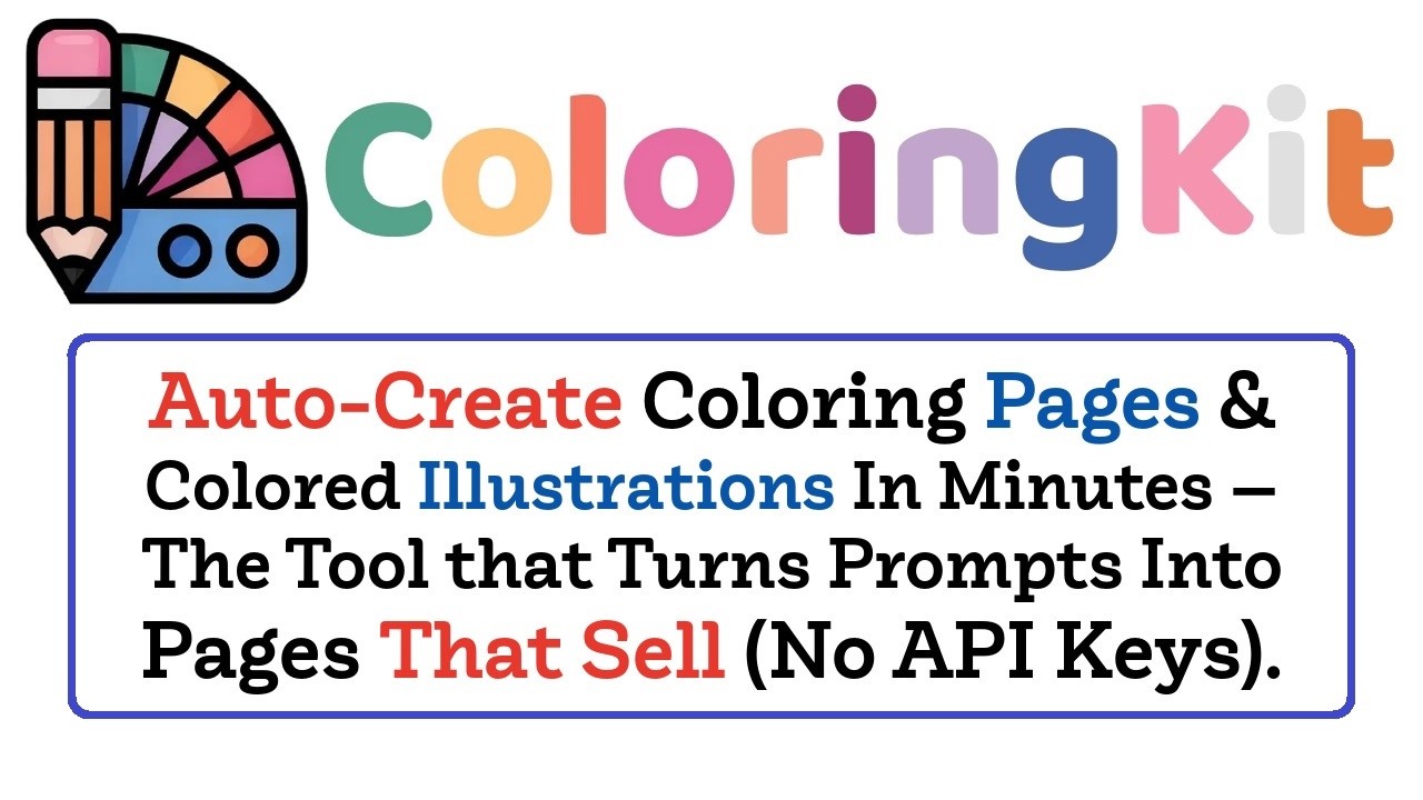 ColoringKit AI Review Demo Bonus - Coloring Pages & Colored Illustrations Generator