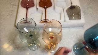 Unique Amber Glassware Set