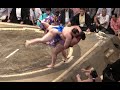 嘉風のうっちゃり炸裂!!　千代翔馬戦　Yoshikaze "Ucchari!!"　　平成３０年９月場所初日