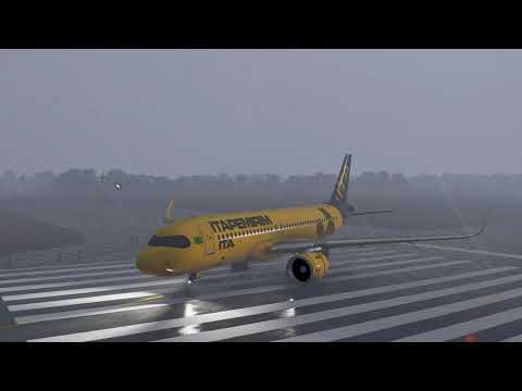 Microsoft Flight Simulator| Decolagem de Brasilia (SBBR) com chuva. Airbus A320 Itapemirim