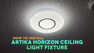 How to Install Artika Horizon Ceiling Light Fixture | Unboxing