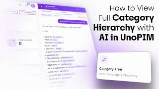 How to View Full Category Hierarchy with AI in UnoPIM | Open Source Agentic PIM