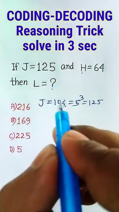 Coding-Decoding Reasoning Trick| Reasoning Classes| Reasoning Questions ...