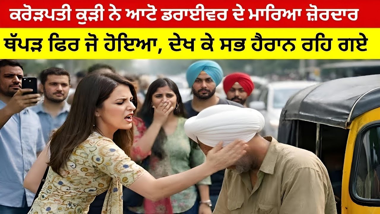ਕਰੋੜਪਤੀ  ਕੁੜੀ ਨੇ ਆਟੋ ਡਰਾਈਵਰ ਦੇ ਮਾਰਿਆ ਜ਼ੋਰਦਾਰ  ਥੱਪੜ ਫਿਰ ਜੋ ਹੋਇਆ ਦੇਖ ਕੇ ਸਭ ਹੈਰਾਨ ਰਹਿ ਗਏ