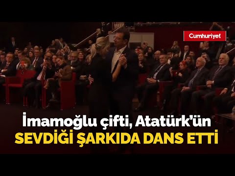 İmamoğlu çifti, Atatürk'ün sevdiği şarkıda dans etti: İşte dünden hafızalara kazınan o anlar