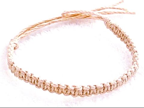 DIY How To Make A Basic Hemp Bracelet Step By Step