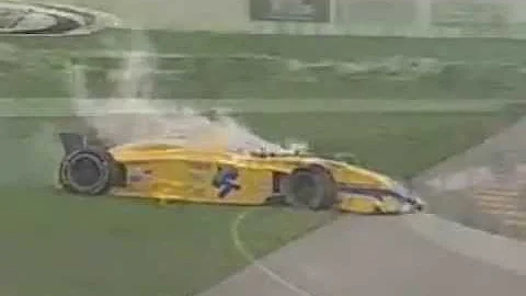 Sean Guthrie 2007 Indy Lights Wreck at Iowa