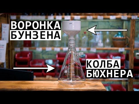 Набор для фильтрации- Колба Бунзена и Воронка Бюхнера-