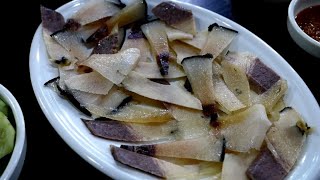 Trying Out Whale Meat at Jagalchi Market, Busan