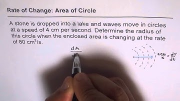 Calculus: Find Radius Given Rate of Change of Area