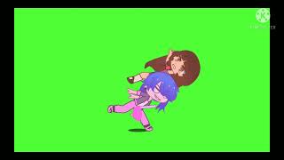 Mari Trowing Lila ! /|\\ Gacha Club /|\\ Green Screen /|\\ Free To Use With Credits! /|\\