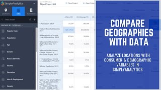 Celebrity Create a Comparison Table in SimplyAnalytics Net Worth