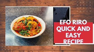 HOW TO MAKE EFO RIRO: QUICK AND EASY EFO RIRO | #eforiro​ #eforirorecipe​ #howtomakeeforiro​ #efo