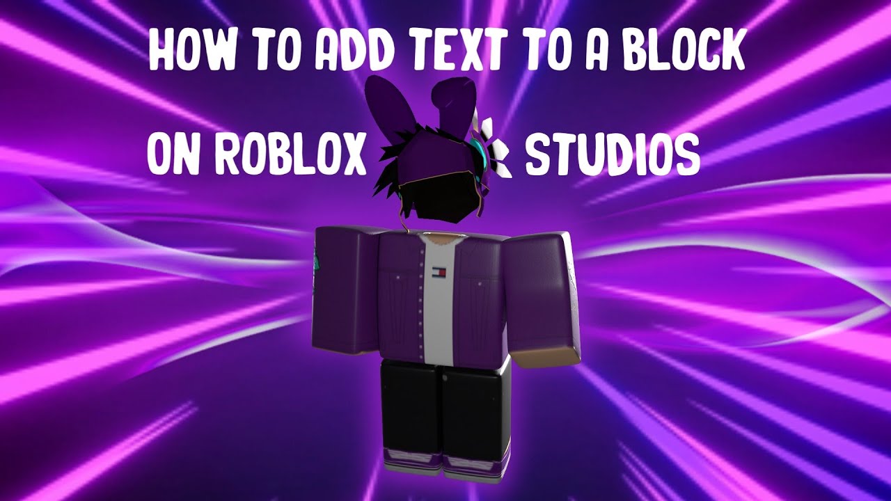 How To Add Text To A Block Roblox Studios Youtube - roblox studio how to add text onto a block
