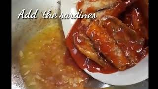 Ginisang Sardinas (quick and easy )Sharvie Cooks