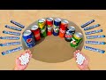 Experiment ! Pepsi, Coca-Cola, Dr Pepper, Fanta, Sprite, Mtn Dew vs Mentos Underground